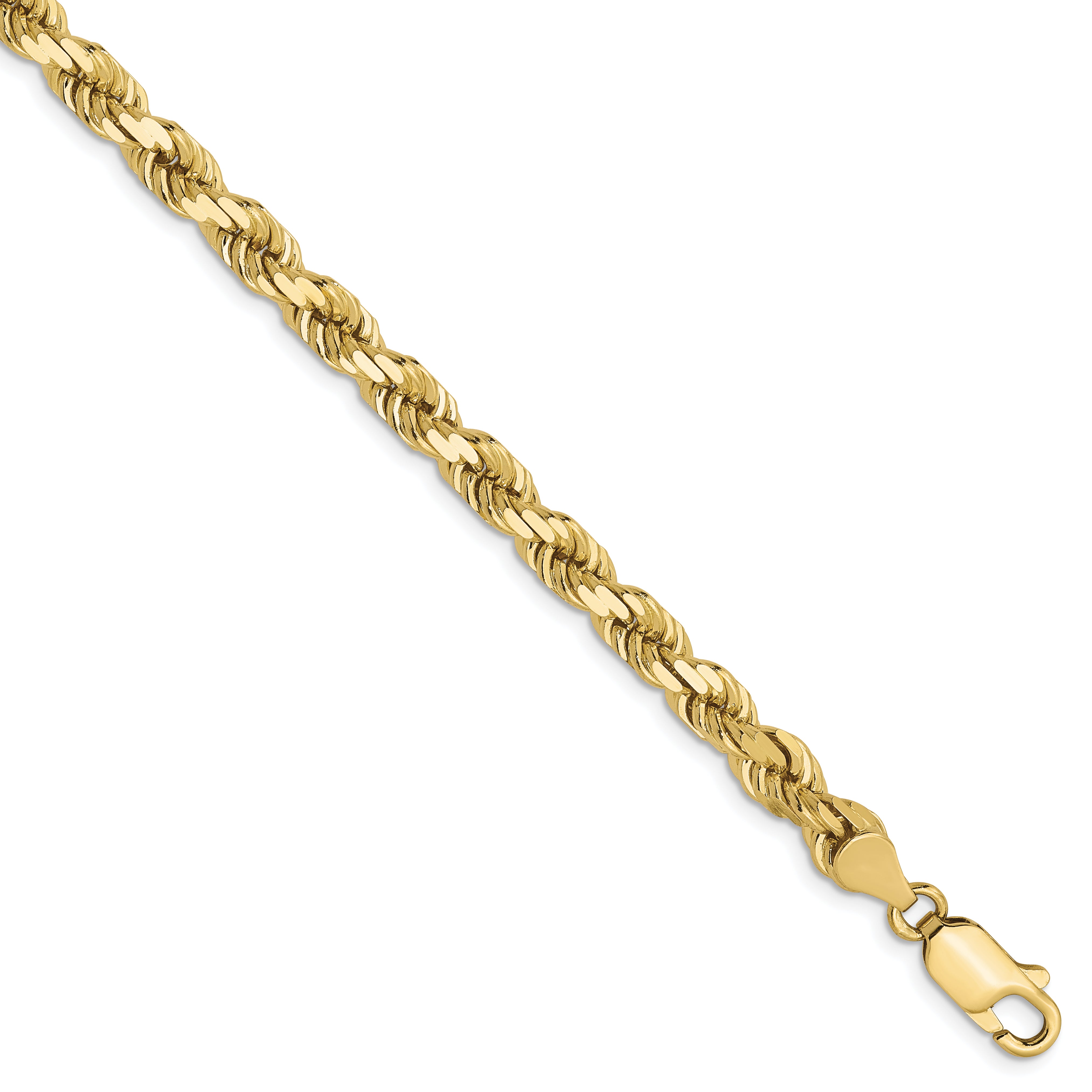 10K 4.5mm Diamond-Cut Rope Chain Main image
