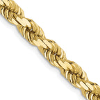 4.5mm 10K Yellow Gold Diamond-Cut Rope Chain - Sophia Jewelers