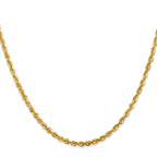 2.75mm 10K Yellow Gold Diamond-Cut Lightweight Rope Chain - Sophia Jewelers