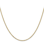 1.1mm 10K Yellow Gold Flat Cable Chain - Sophia Jewelers