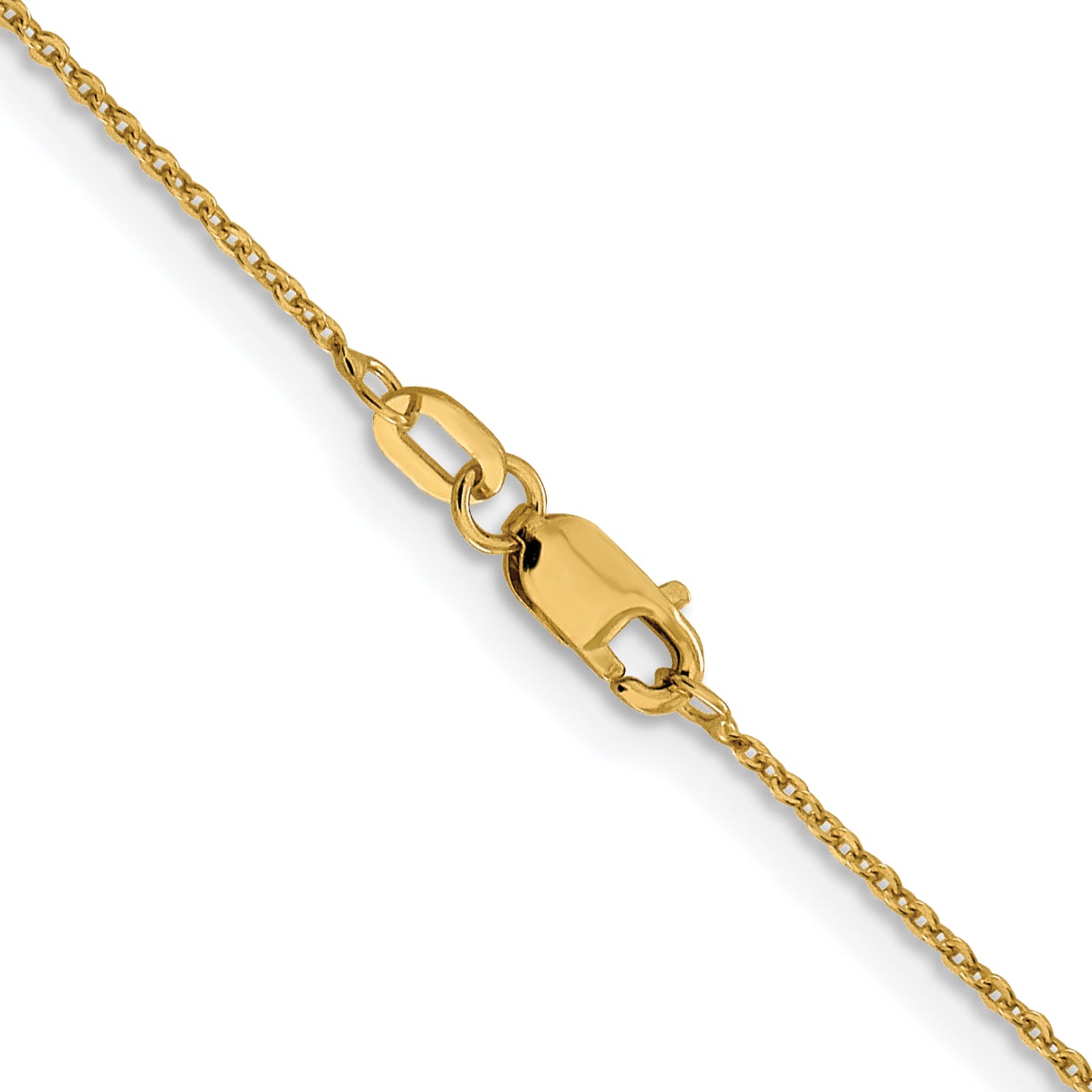 1.1mm 10K Yellow Gold Flat Cable Chain - Sophia Jewelers