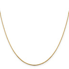 10K .95mm Sparkle Octagonal Box Chain