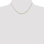 0.95mm 10K Yellow Gold Sparkle Octagonal Box Chain - Sophia Jewelers
