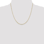 10K .95mm Sparkle Octagonal Box Chain
