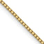 0.95mm 10K Yellow Gold Sparkle Octagonal Box Chain - Sophia Jewelers
