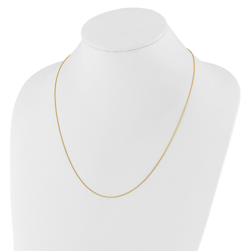 10K Adjustable .8mm Wheat Chain