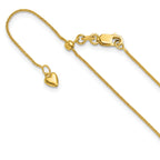 0.8mm 10K Yellow Gold Wheat Chain - Sophia Jewelers