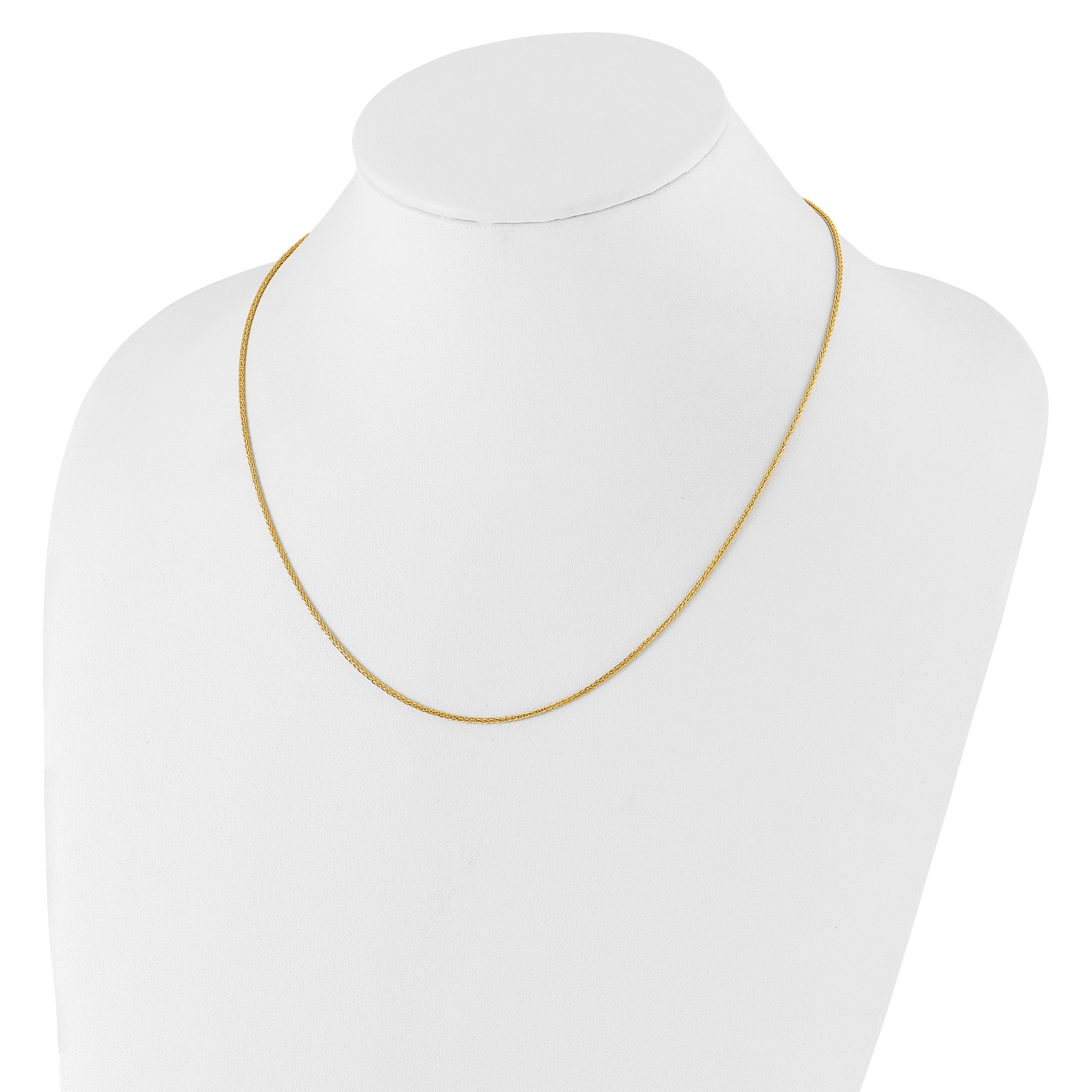 1.35mm 10K Yellow Gold Wheat Chain - Sophia Jewelers