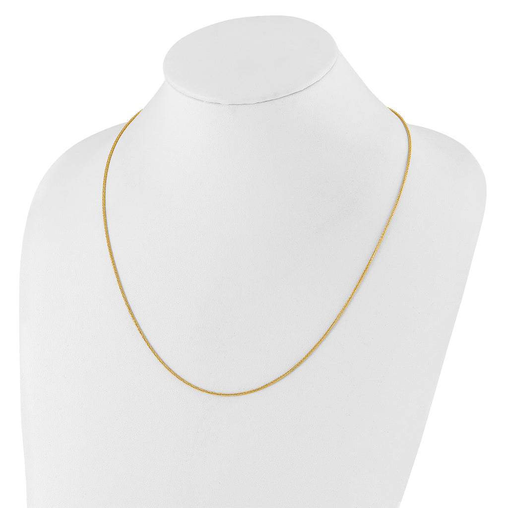 1.35mm 10K Yellow Gold Wheat Chain - Sophia Jewelers