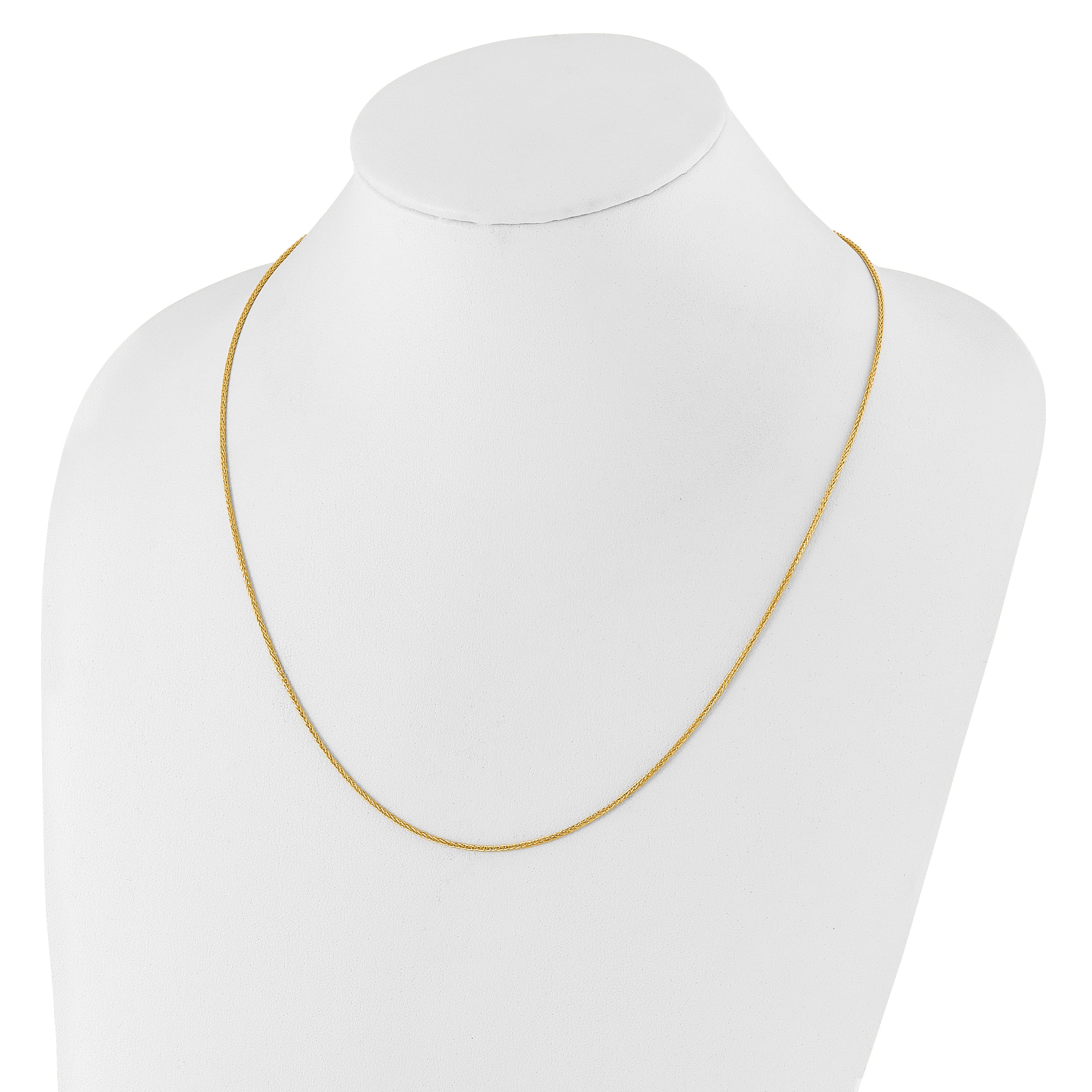 1.35mm 10K Yellow Gold Wheat Chain - Sophia Jewelers