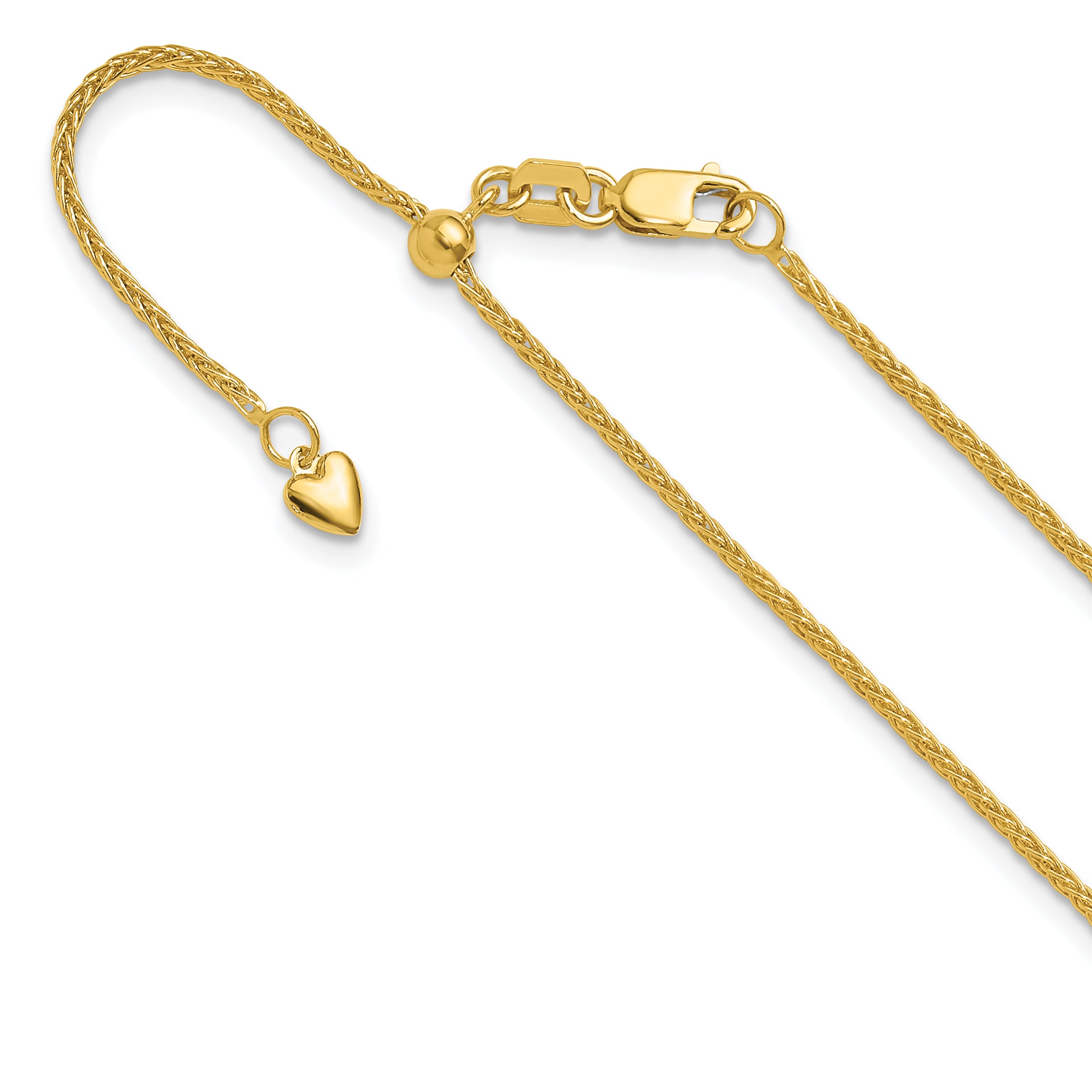 1.35mm 10K Yellow Gold Wheat Chain - Sophia Jewelers