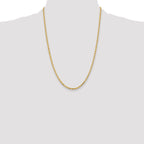 Rope Chain in 10K Yellow Gold, Bracelet to Necklace Lengths, 3.25mm - Sophia Jewelers