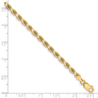 Rope Chain in 10K Yellow Gold, Bracelet to Necklace Lengths, 3.25mm - Sophia Jewelers