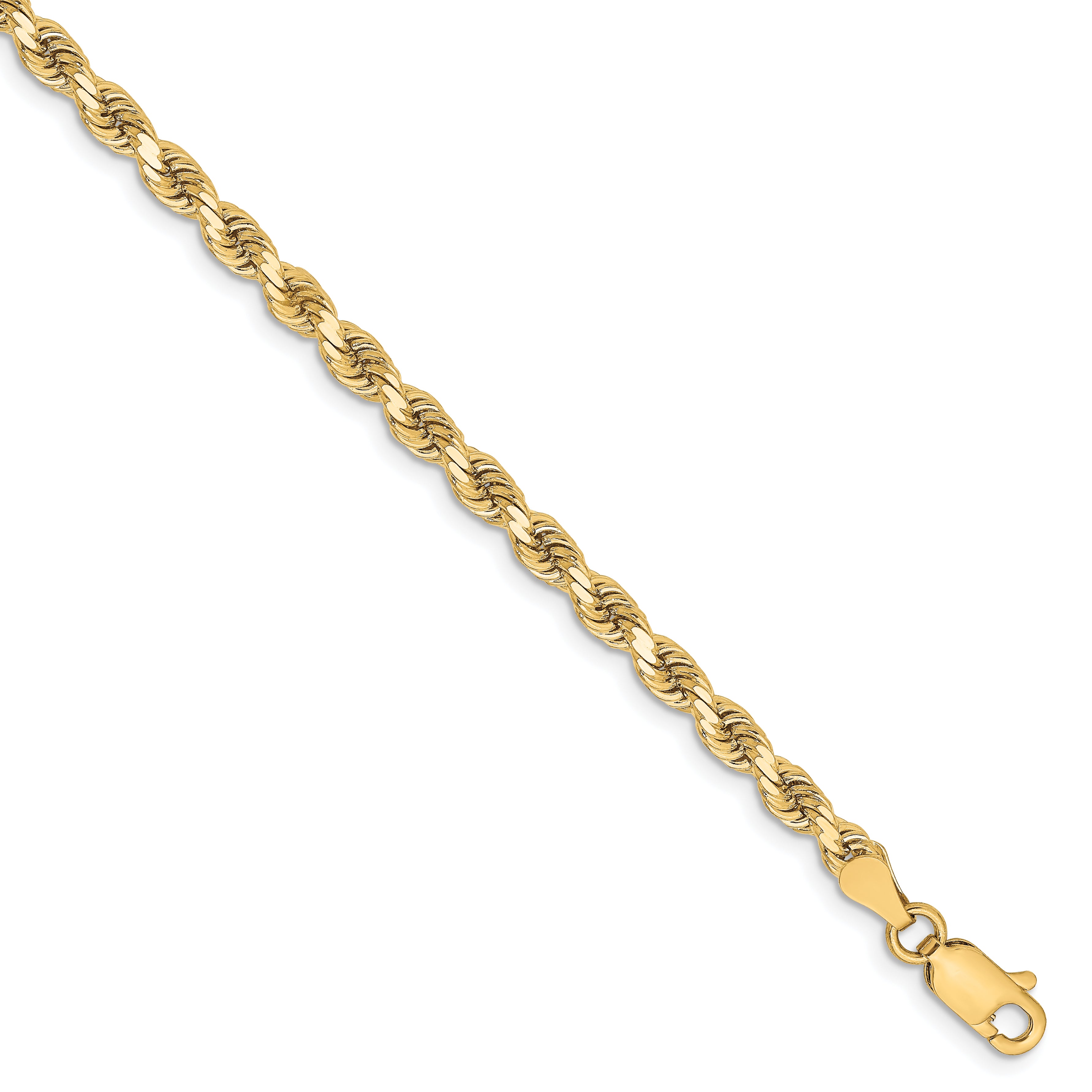 10K 3.25mm Diamond-Cut Rope Chain Main image