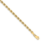 Rope Chain in 10K Yellow Gold, Bracelet to Necklace Lengths, 3.25mm - Sophia Jewelers