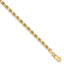 10K 3.25mm Diamond-Cut Rope Chain
