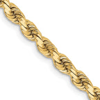 3.75mm 10K Yellow Gold Diamond-Cut Rope Chain - Sophia Jewelers