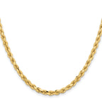 4.25mm 10K Yellow Gold Diamond-Cut Rope Chain - Sophia Jewelers