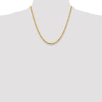 4.25mm 10K Yellow Gold Diamond-Cut Rope Chain - Sophia Jewelers