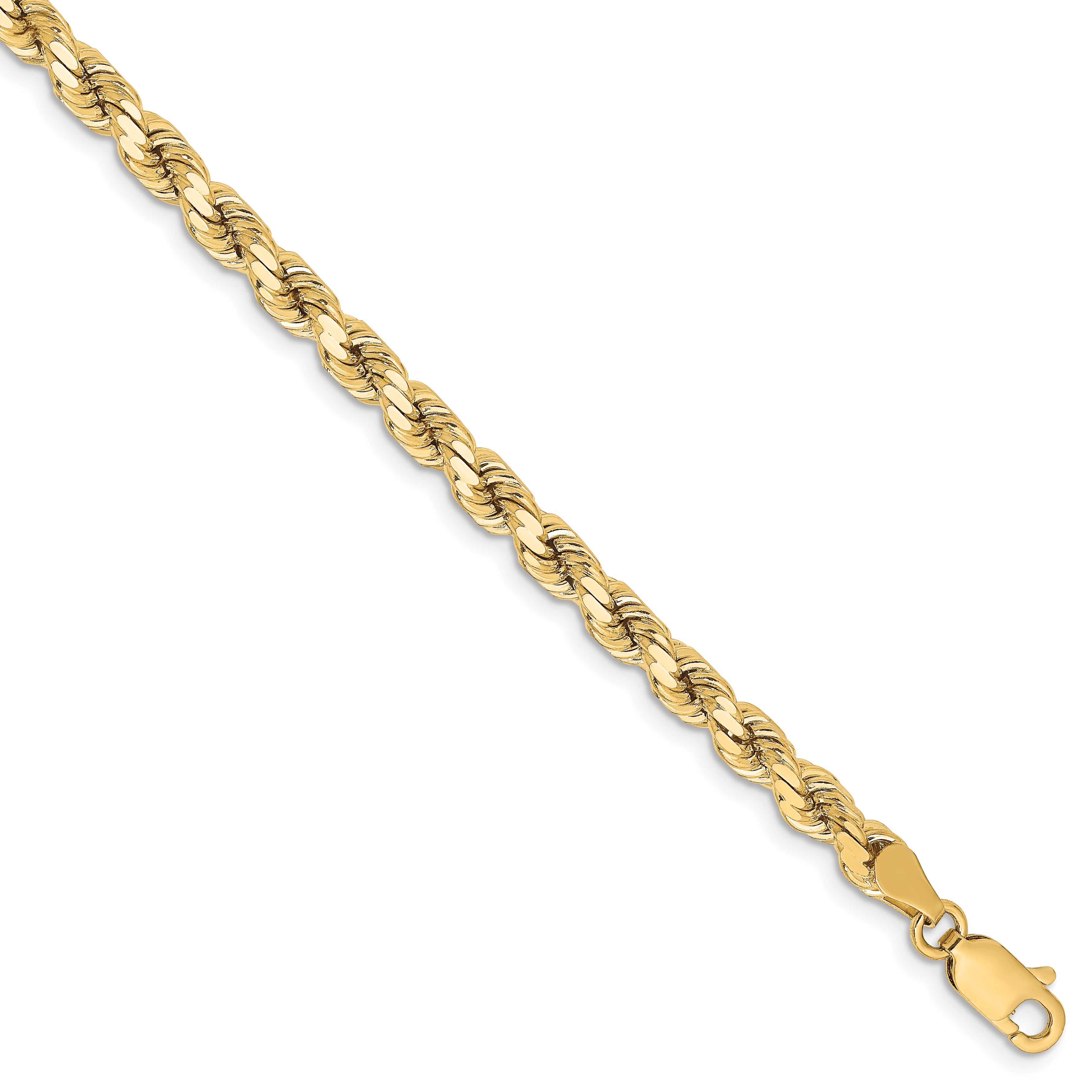 10K 4.25mm Diamond-Cut Rope Chain Main image
