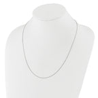 10K White Gold Adjustable 1.1mm D/C Cable Chain
