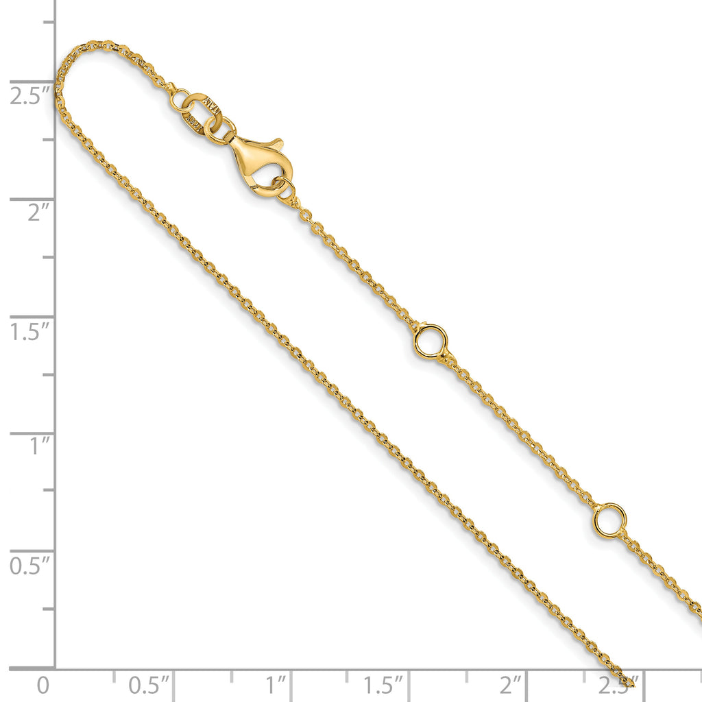 10k 1.1mm Flat Cable 1in+1in Adjustable Chain