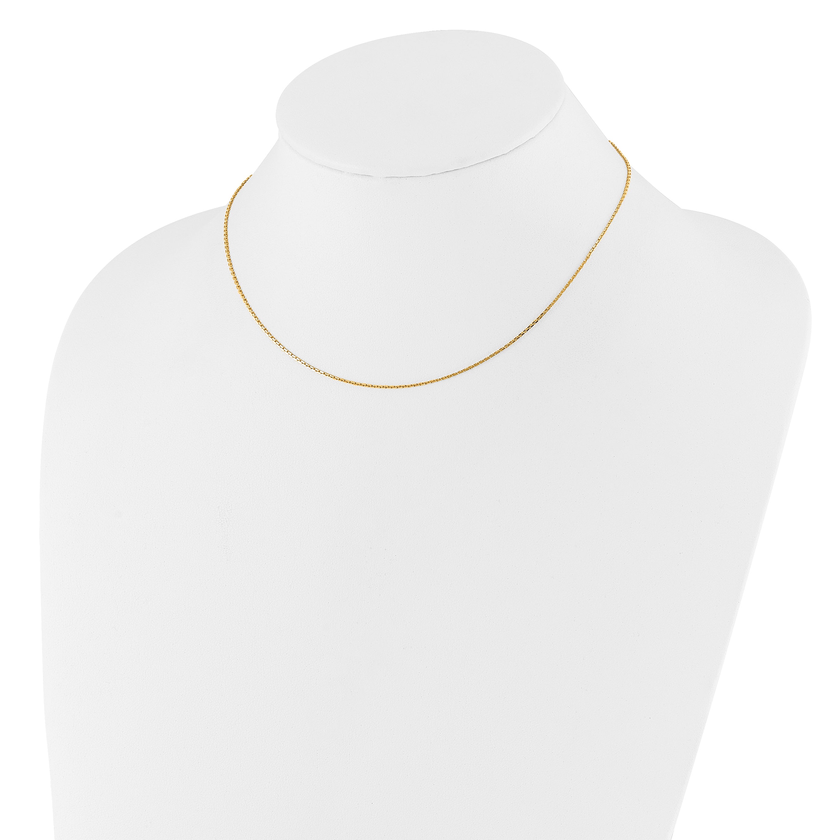 1.05mm 10K Yellow Gold Diamond-Cut Cable Chain - Sophia Jewelers