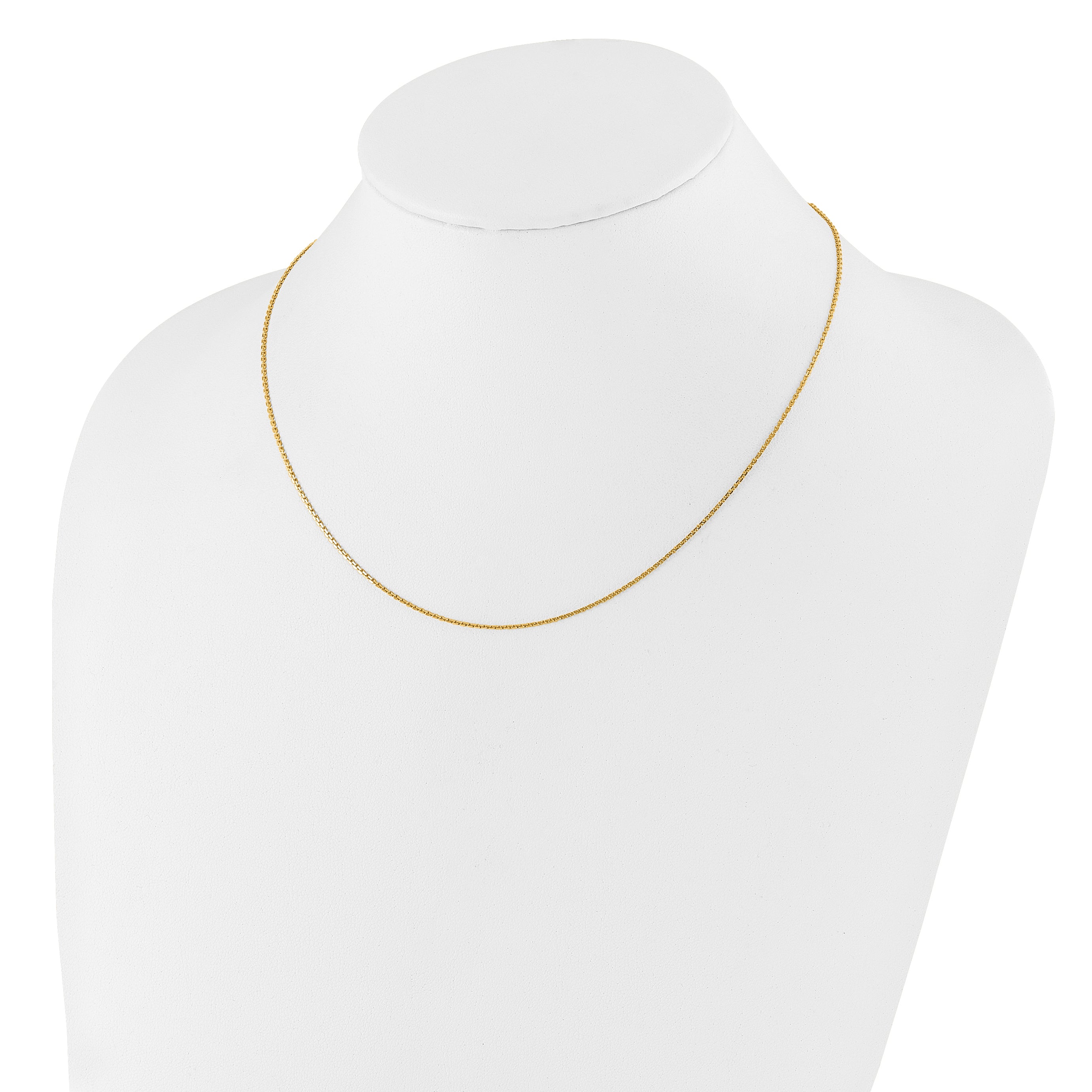 1.05mm 10K Yellow Gold Diamond-Cut Cable Chain - Sophia Jewelers