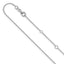 1.1mm 10K White Gold Round Cable Chain - Sophia Jewelers