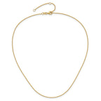 1.1mm 10K Yellow Gold Round Cable Chain - Sophia Jewelers
