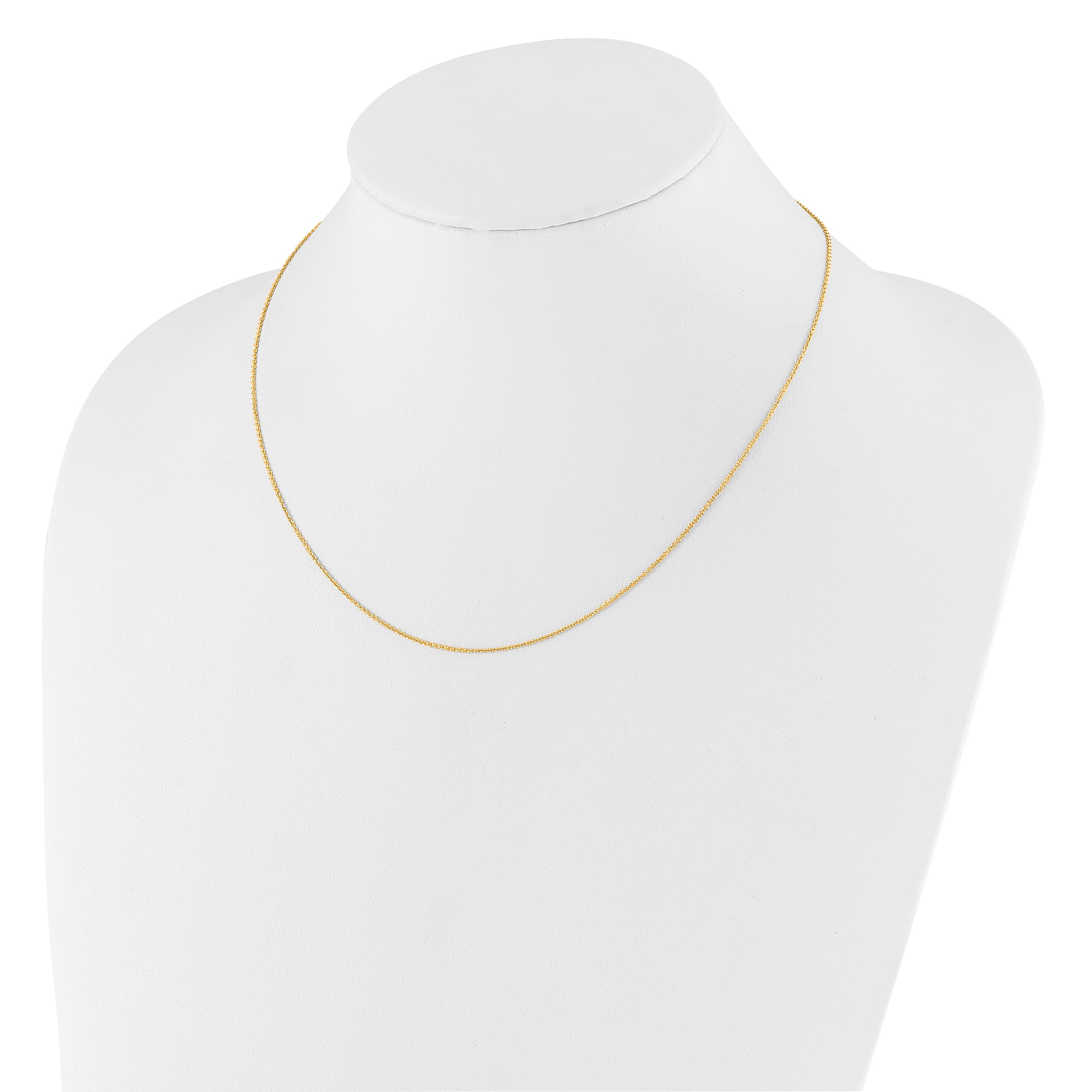 1.1mm 10K Yellow Gold Round Cable Chain - Sophia Jewelers
