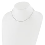 1.4mm 10K White Gold Round Cable Chain - Sophia Jewelers