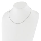 1.4mm 10K White Gold Round Cable Chain - Sophia Jewelers