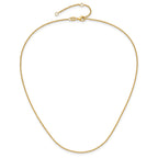 1.4mm 10K Yellow Gold Round Cable Chain - Sophia Jewelers