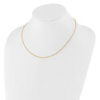 10k 1.4mm Round Cable 1in+1in Adjustable Chain