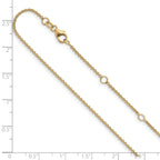 1.4mm 10K Yellow Gold Round Cable Chain - Sophia Jewelers