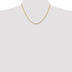 10k White Gold 2mm Diamond-Cut Rope Chain