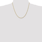 10k White Gold 2mm Diamond-Cut Rope Chain