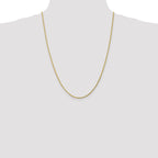 10k White Gold 2mm Diamond-Cut Rope Chain