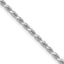 2.0mm 10K White Gold Diamond-Cut Rope Chain - Sophia Jewelers