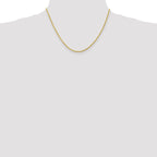 2.25mm 10K White Gold Diamond-Cut Rope Chain - Sophia Jewelers