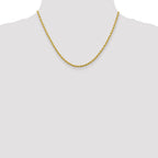 2.75mm 10K White Gold Diamond-Cut Rope Chain - Sophia Jewelers
