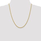 10k White Gold 2.75mm Diamond-Cut Rope Chain