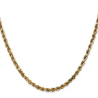 3.5mm 10K White Gold Diamond-Cut Rope Chain - Sophia Jewelers
