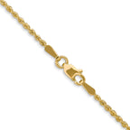 1.6mm 10K Yellow Gold Solid Rope Chain - Sophia Jewelers