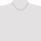 10k 1.6mm Solid Regular Rope Chain