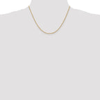 10k 1.6mm Solid Regular Rope Chain