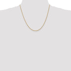 10k 1.6mm Solid Regular Rope Chain