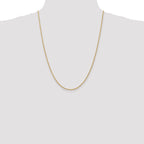 10k 1.6mm Solid Regular Rope Chain