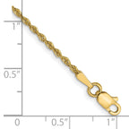 10k 1.6mm Solid Regular Rope Chain